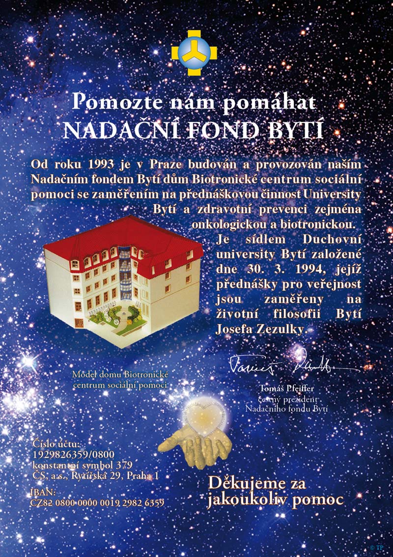 Pomozte nám pomáhat - Nadační fond Bytí