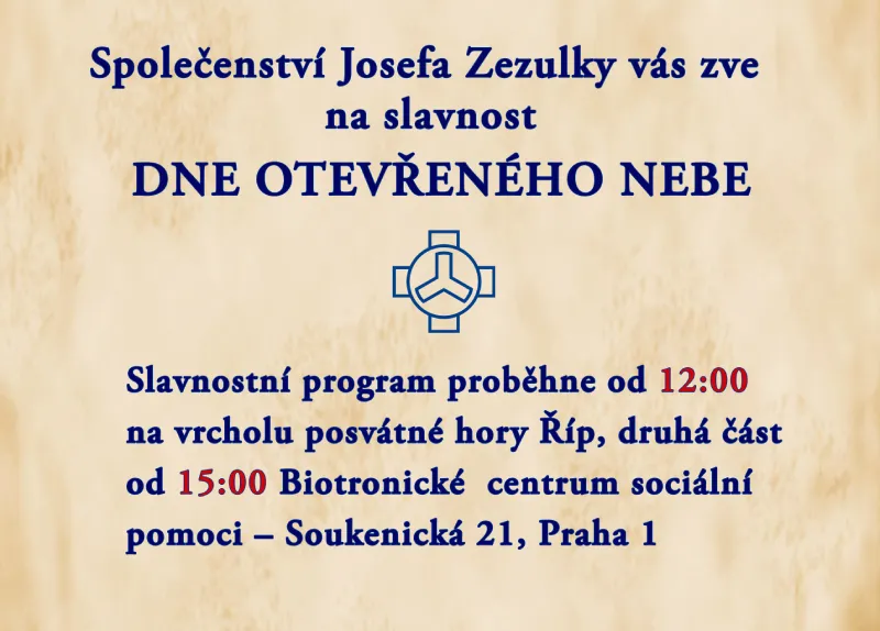 Slavnost Dne otevřeného nebe